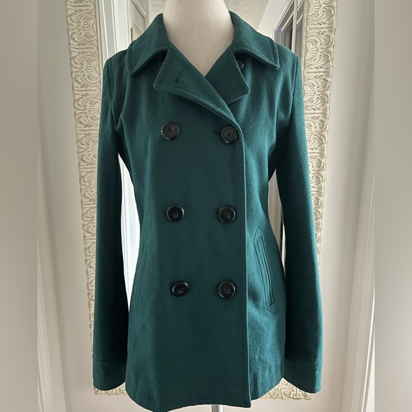 Old Navy Jackets & Blazers - Old Navy Women's Dark Teal Pea Coat